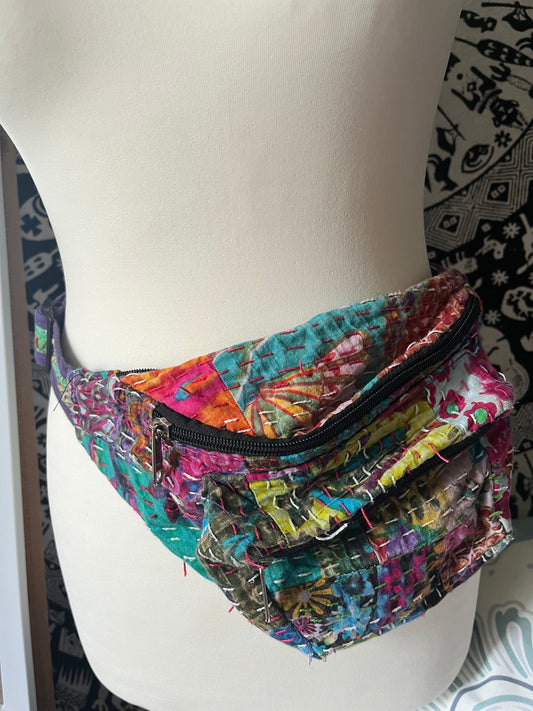 Multicoloured bum bag